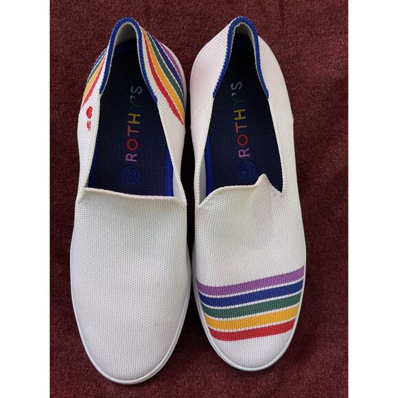 Rothys Limited SF Store Edition Rainbow Slip Ons, 8 - Picture 7 of 7